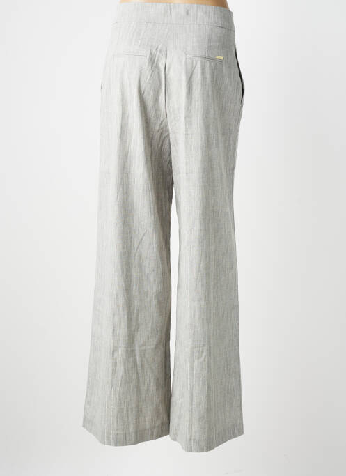 Pantalon larg închidere cu fermoar sub clapetă cu cârlig mărime normală gri KOCCA femme