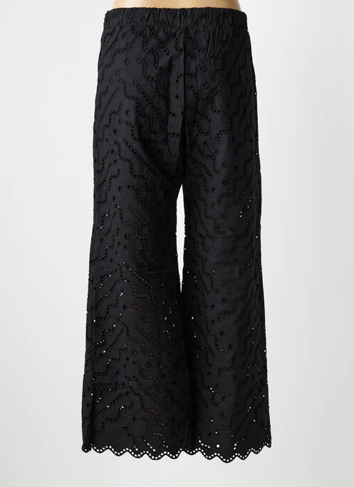 Pantalon larg închidere cu fermoar lateral negru SUNCOO femme