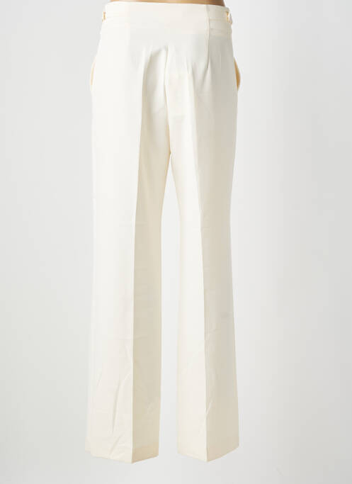 Pantalon drept țesătură crep talie înaltă bej KOCCA femme
