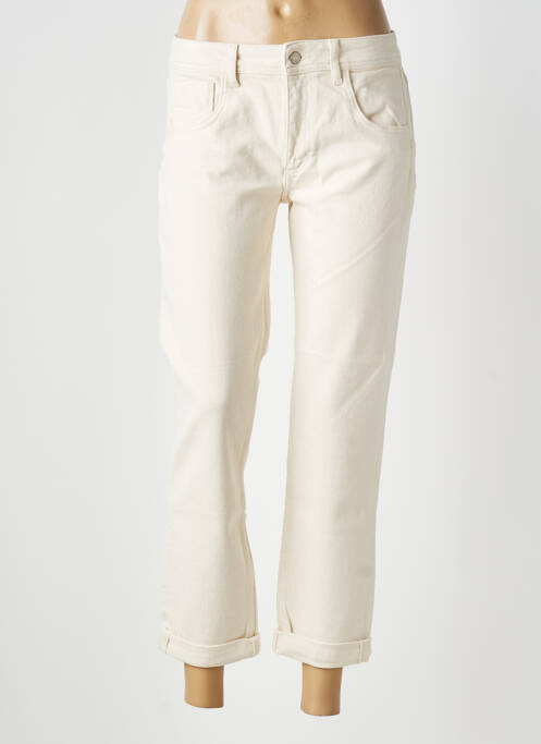 Pantalon 7/8 elasticitate mărime normală bej REIKO femme