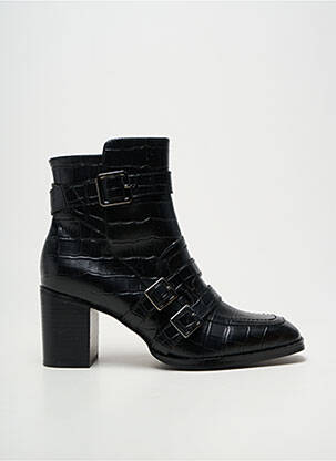 Botine/ghete toc pătrat toc de 7 la 9 cm negru EMILIE KARSTON femeie