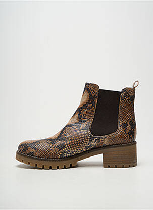 Botine/ghete toc mic toc de 4 la 6 cm maro MINKA DESIGN femeie