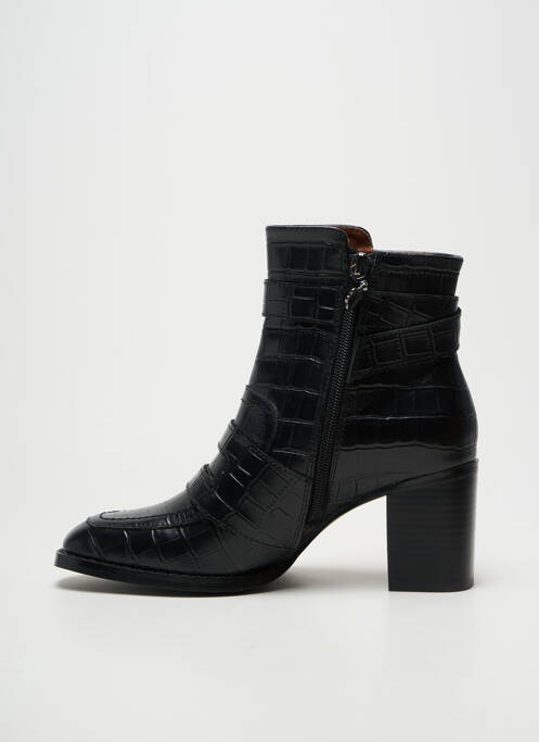 Botine/ghete toc pătrat toc de 7 la 9 cm negru EMILIE KARSTON femme