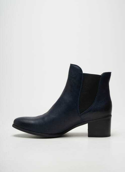 Botine/ghete toc pătrat toc de 4 la 6 cm albastru MKD femme