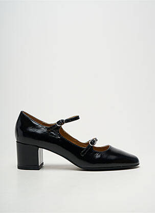 Pantofi cu toc țesătură satinată toc de 4 la 6 cm negru EMILIE KARSTON femeie