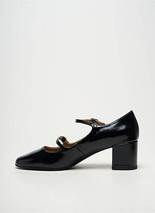 Pantofi cu toc țesătură satinată toc de 4 la 6 cm negru EMILIE KARSTON femeie