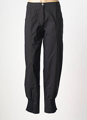 Pantalon slim talie înaltă talie înaltă negru MALOKA femeie