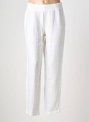 Pantalon drept talie cu cleme talie înaltă bej KOKOMARINA femeie