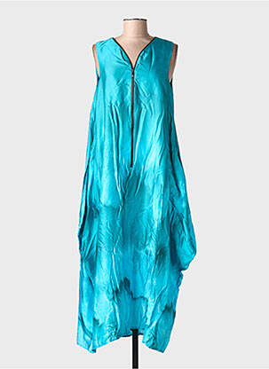 Rochie midi fără mâneci fără mâneci albastru OZAI N KU femeie