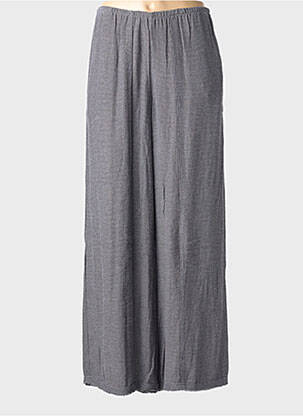 Pantalon larg talie cu cleme mărime normală gri OZAI N KU femeie