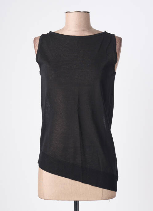 Top țesătură jersey fără mâneci negru KUIT KUIT femme
