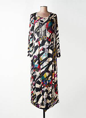 Rochie lungă mâneci lungi mâneci lungi negru KOZAN femme