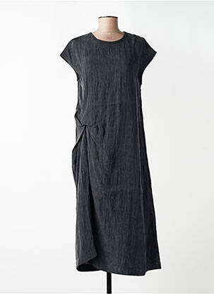 Rochie midi mâneci scurte mâneci scurte gri CPC femme