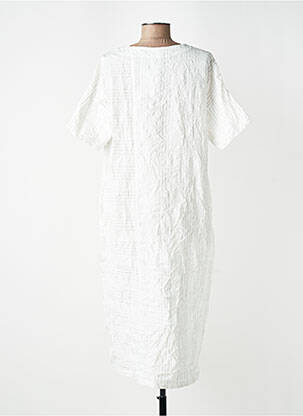 Rochie midi mâneci scurte mâneci scurte alb GERSHON BRAM femeie