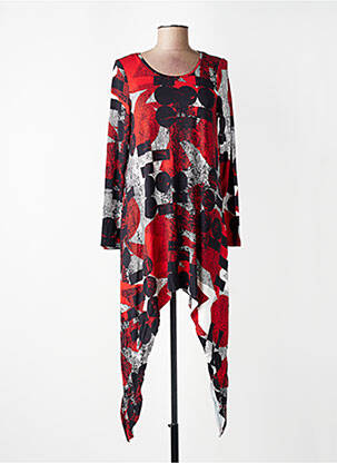 Rochie scurtă mâneci lungi mâneci lungi roșu KOZAN femeie