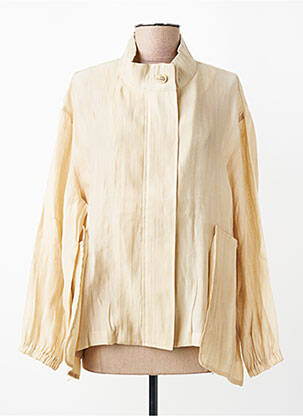 Jachete casual guler rotund bej CPC femme