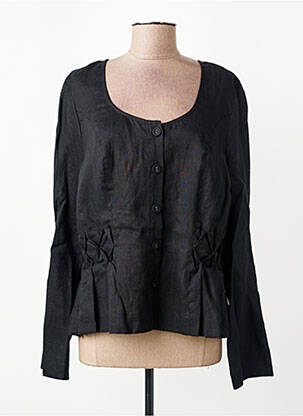Jachete casual guler rotund negru HEBBEDING femeie