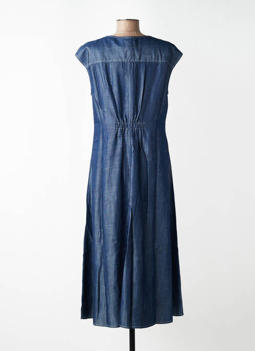 Rochie lungă mâneci scurte mâneci scurte albastru CPC femme