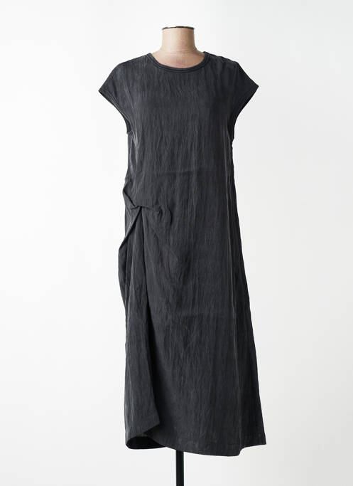 Rochie midi mâneci scurte mâneci scurte gri CPC femme