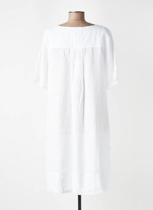 Rochie midi mâneci scurte mâneci scurte alb ZYGA femme