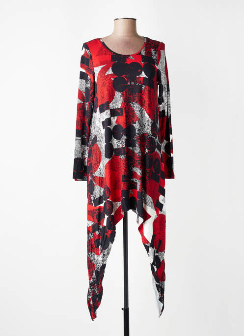 Rochie scurtă mâneci lungi mâneci lungi roșu KOZAN femme