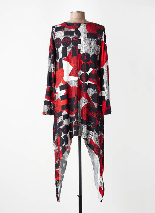 Rochie scurtă mâneci lungi mâneci lungi roșu KOZAN femme