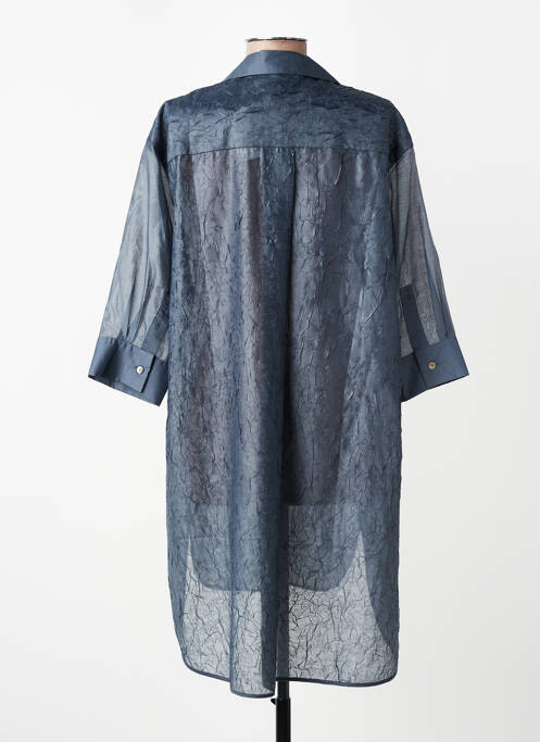 Tunică mâneci lungi guler de bluză albastru CPC femme