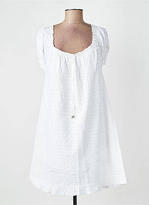 Rochie midi mâneci scurte mâneci scurte alb YES.ZEE femeie