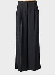 Pantalon larg închidere cu fermoar sub clapetă cu nasturi mărime normală negru LA FEE MARABOUTEE femme