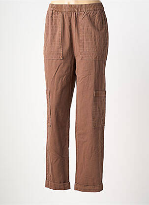 Pantalon cargo croială dreaptă mărime normală maro INDI & COLD femeie