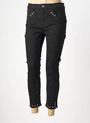 Blugi skinny țesătură brută mărime normală negru BSB femeie
