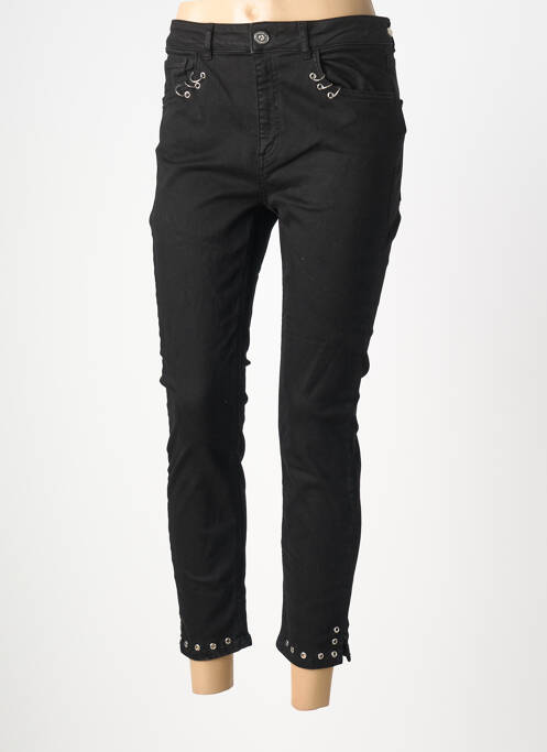Blugi skinny țesătură brută mărime normală negru BSB femme