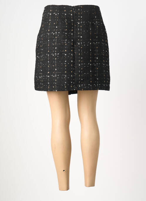 Fustă scurtă țesătură tweed negru LA FEE MARABOUTEE femme