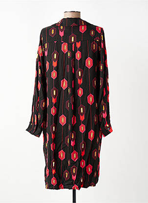 Rochie midi croială fluidă mâneci lungi negru LA FEE MARABOUTEE femeie