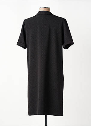 Rochie midi țesătură crep mâneci scurte negru TODAY femeie