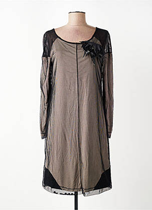 Rochie midi mâneci lungi mâneci lungi negru ELISA CAVALETTI femeie