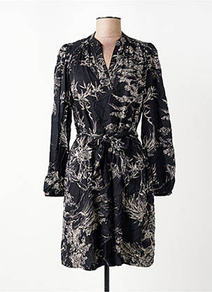 Rochie midi croială fluidă mâneci lungi negru LA FEE MARABOUTEE femeie