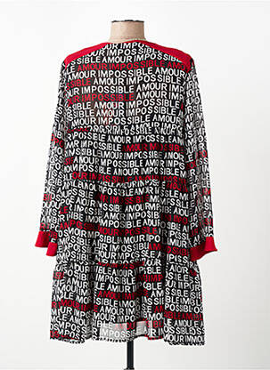 Rochie midi croială fluidă mâneci lungi roșu POUPÉE CHIC BY MERCEDES DE MIGUEL femeie