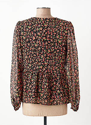Bluză imprimeu floral mâneci lungi negru LA FEE MARABOUTEE femeie
