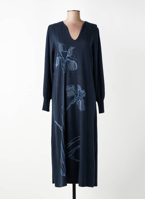 Rochie lungă mâneci lungi mâneci lungi albastru LA FEE MARABOUTEE femme