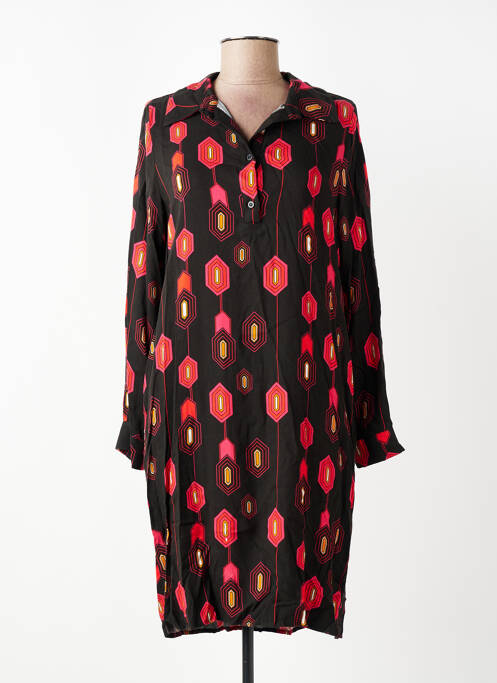 Rochie midi croială fluidă mâneci lungi negru LA FEE MARABOUTEE femme