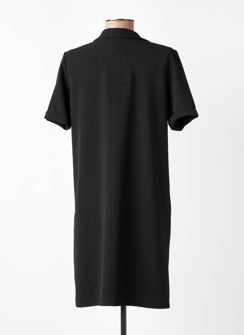 Rochie midi țesătură crep mâneci scurte negru TODAY femme