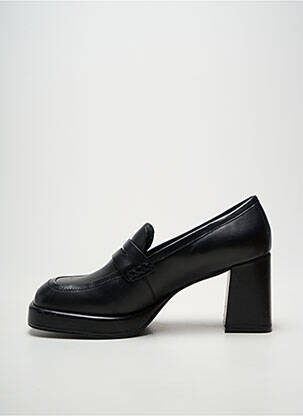Mocasini vârf pătrat toc de 7 la 9 cm negru CAFE NOIR femeie