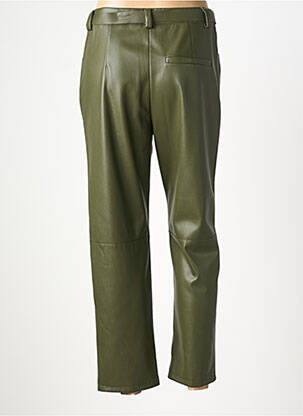 Pantalon 7/8 talie cu cleme mărime normală verde IMPERIAL femeie