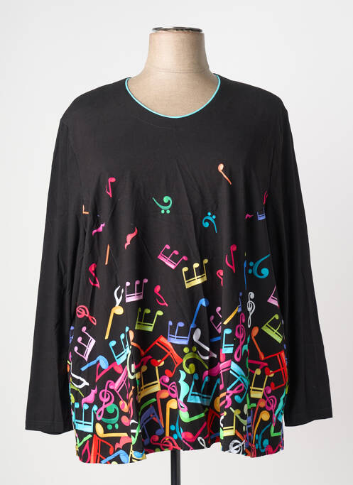 Tricou mâneci lungi mâneci lungi negru MONA LISA femme