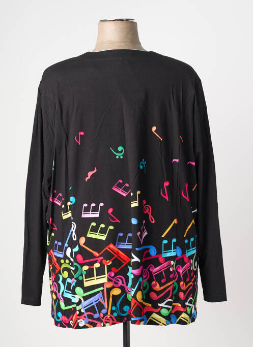 Tricou mâneci lungi mâneci lungi negru MONA LISA femme