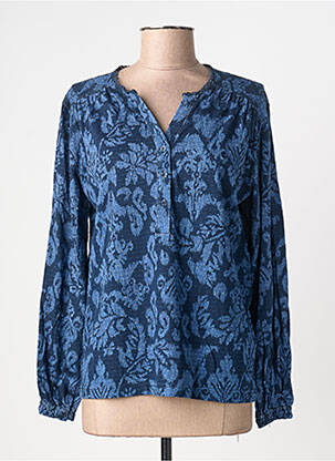 Tricou mâneci lungi mâneci lungi albastru SIGNATURE femeie
