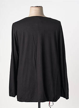 Tricou mâneci lungi mâneci lungi negru KJBRAND femeie