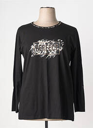 Tricou mâneci lungi mâneci lungi negru SEE YOU femme