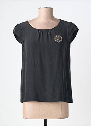 Top croială fluidă mâneci scurte negru GERARD DAREL femeie